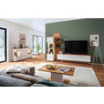 COUCHTISCH Asteiche furniert 110/65/45 cm rechteckig Weiß, Eichefarben  - Eichefarben/Weiß, Natur, Holz/Holzwerkstoff (110/65/45cm) - Novel