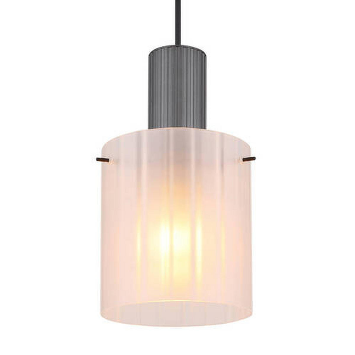 VISEČA SVETILKA        18/120 cm      E27 - temno siva, Konvencionalno, kovina/steklo (18/120cm) - Globo