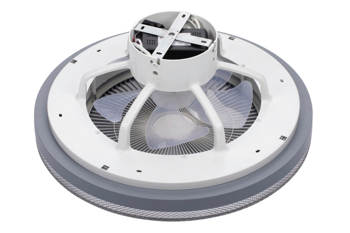 PLAFONSKI VENTILATOR   - siva/bela, Lajfstajl, metal/plastika (50/20cm) - Mican