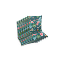 SESSELAUFLAGENSET Flamingo  - Blau/Rosa, Basics, Textil (50/7/100cm)