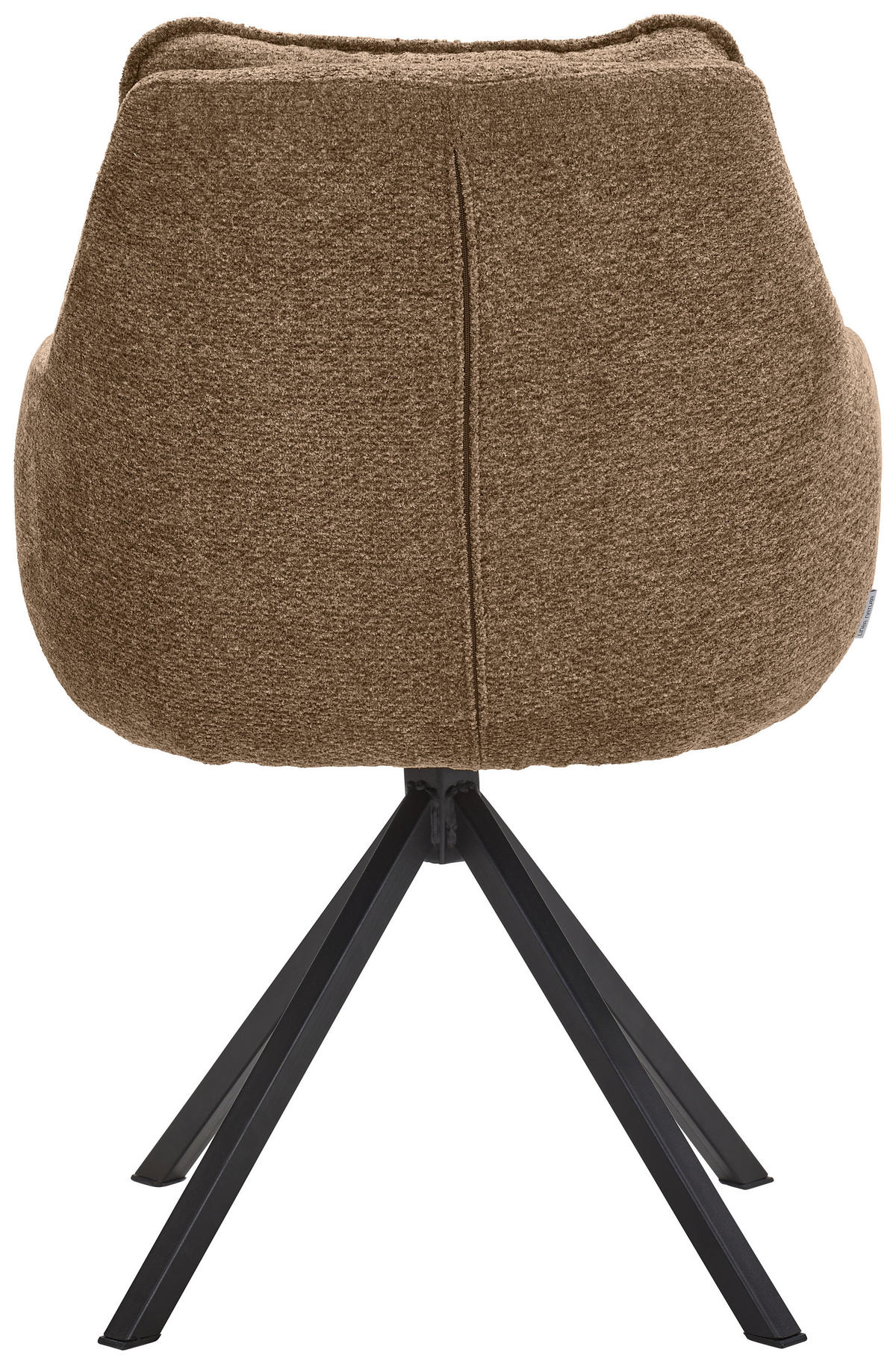 ARMLEHNSTUHL  in Stahl Chenille  - Schwarz/Braun, KONVENTIONELL, Textil/Metall (59/86/69,5cm) - Linea Natura
