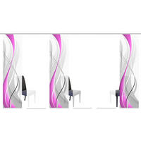 FLÄCHENVORHANG  6 Stück  halbtransparent   60/245 cm  - Beere/Brombeere, Design, Textil (60/245cm)