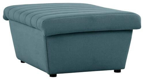 HOCKER Webstoff Petrol  - Petrol/Schwarz, Design, Kunststoff/Textil (90/43/105cm) - LOOKS by W.Joop