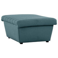 HOCKER Webstoff Petrol  - Petrol/Schwarz, Design, Kunststoff/Textil (90/43/105cm) - LOOKS by W.Joop