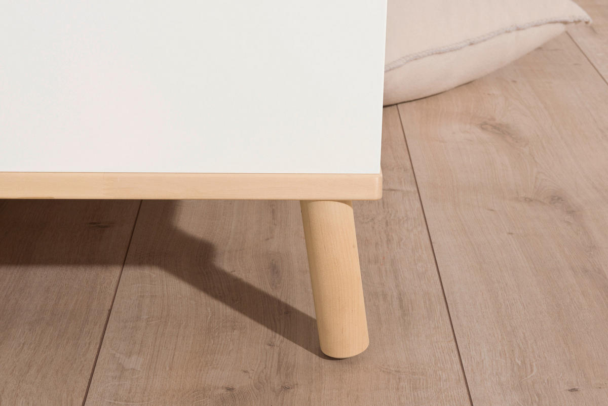 REGAL  125,1/121,9/40,3 cm Weiss, Birkefarben  - Weiss/Birkefarben, Design, Holz/Holzwerkstoff (125,1/121,9/40,3cm) - Paidi