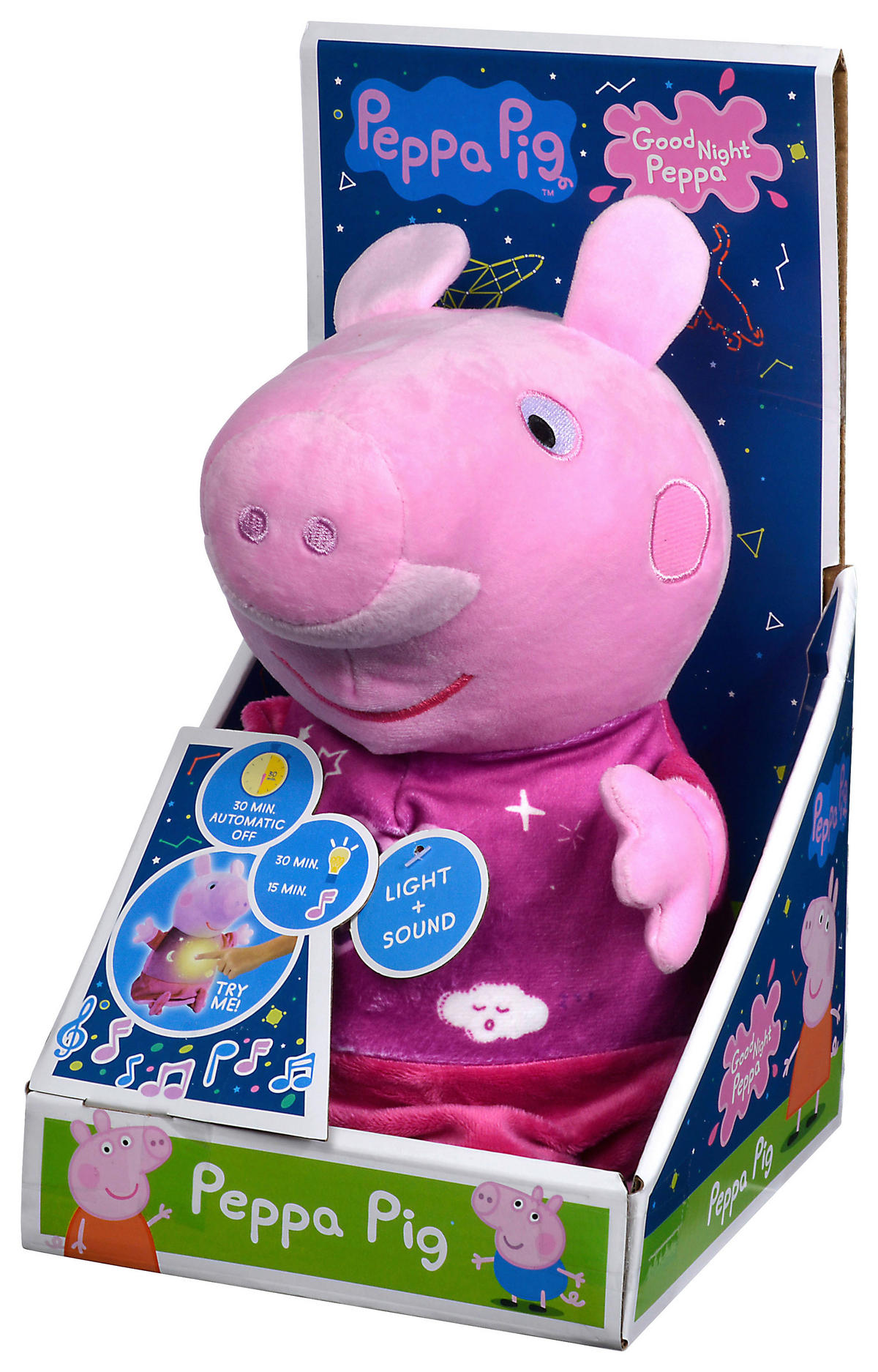 PLÜSCHTIER Peppa Pig  - Pink/Multicolor, Basics, Kunststoff/Textil (18,5/16,5/30cm) - Simba