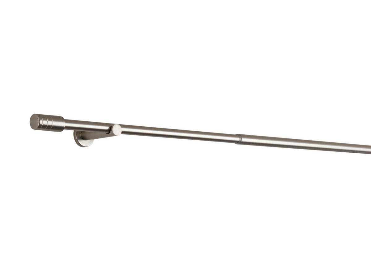 VORHANGSTANGENSET  160 cm  - Seidengrau, Basics, Metall (160cm)