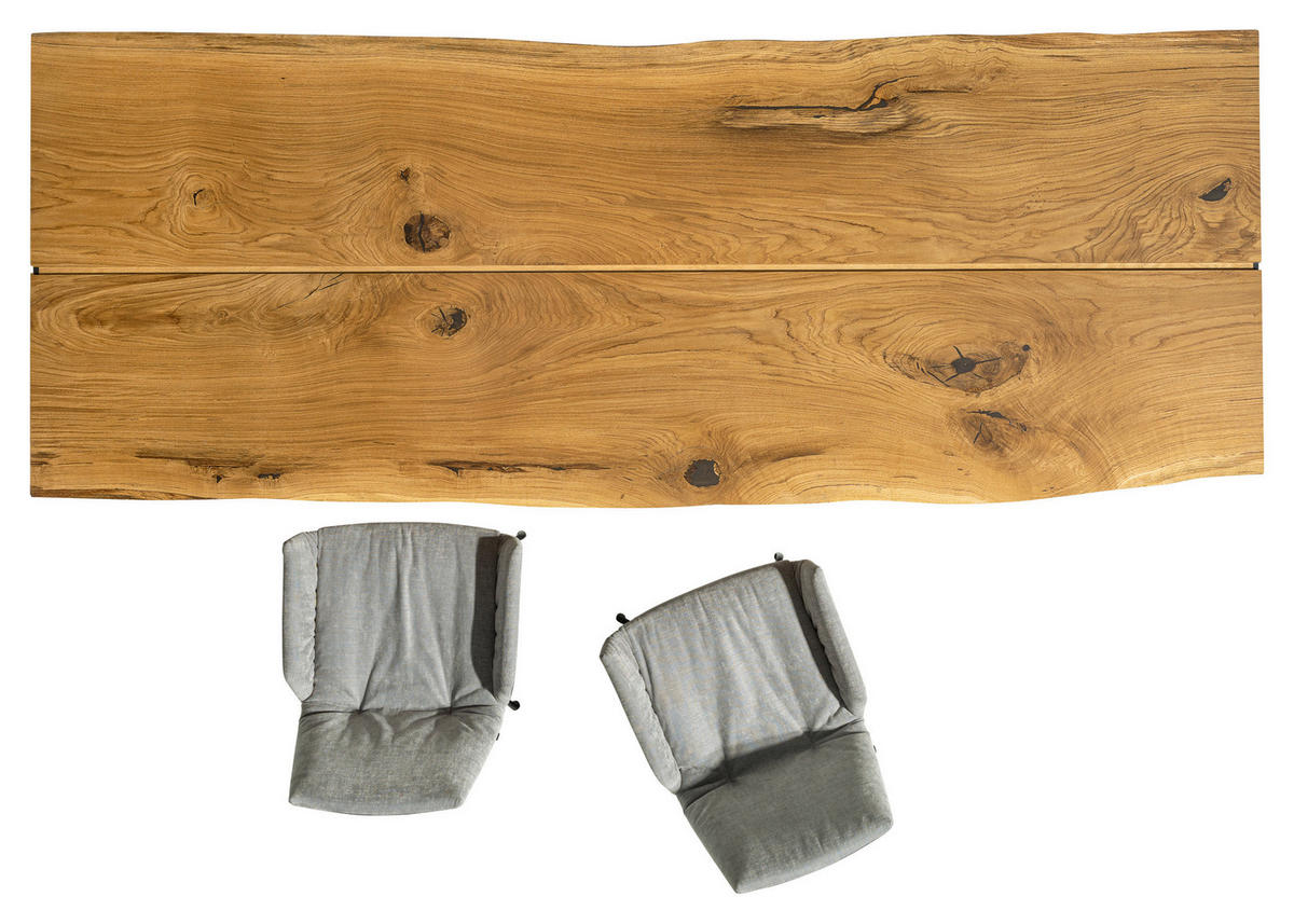 ESSTISCH in Holz, Metall 350/100/75 cm  - Eichefarben/Schwarz, KONVENTIONELL, Holz/Metall (350/100/75cm) - Team 7