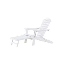 SONNENLIEGE 74/88/95 cm  - Weiß, MODERN, Holz (74/88/95cm) - Gardenson