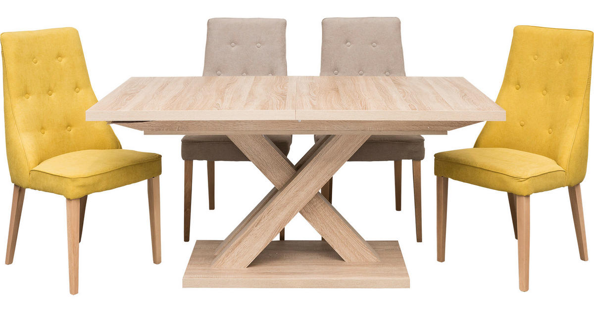 TRPEZARIJSKI STO  boja hrasta   - boja hrasta, Dizajnerski, pločasti materijal (160/90/76cm) - Ti'me