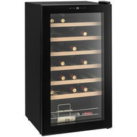 WEINKÜHLSCHRANK  - Schwarz, Basics, Glas/Holz (47,7/44/84.2cm) - Atrigo