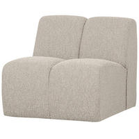 SOFAELEMENT Mojo Bouclé Beige  - Beige/Schwarz, Design, Kunststoff/Textil (84/74/97cm) - Livetastic
