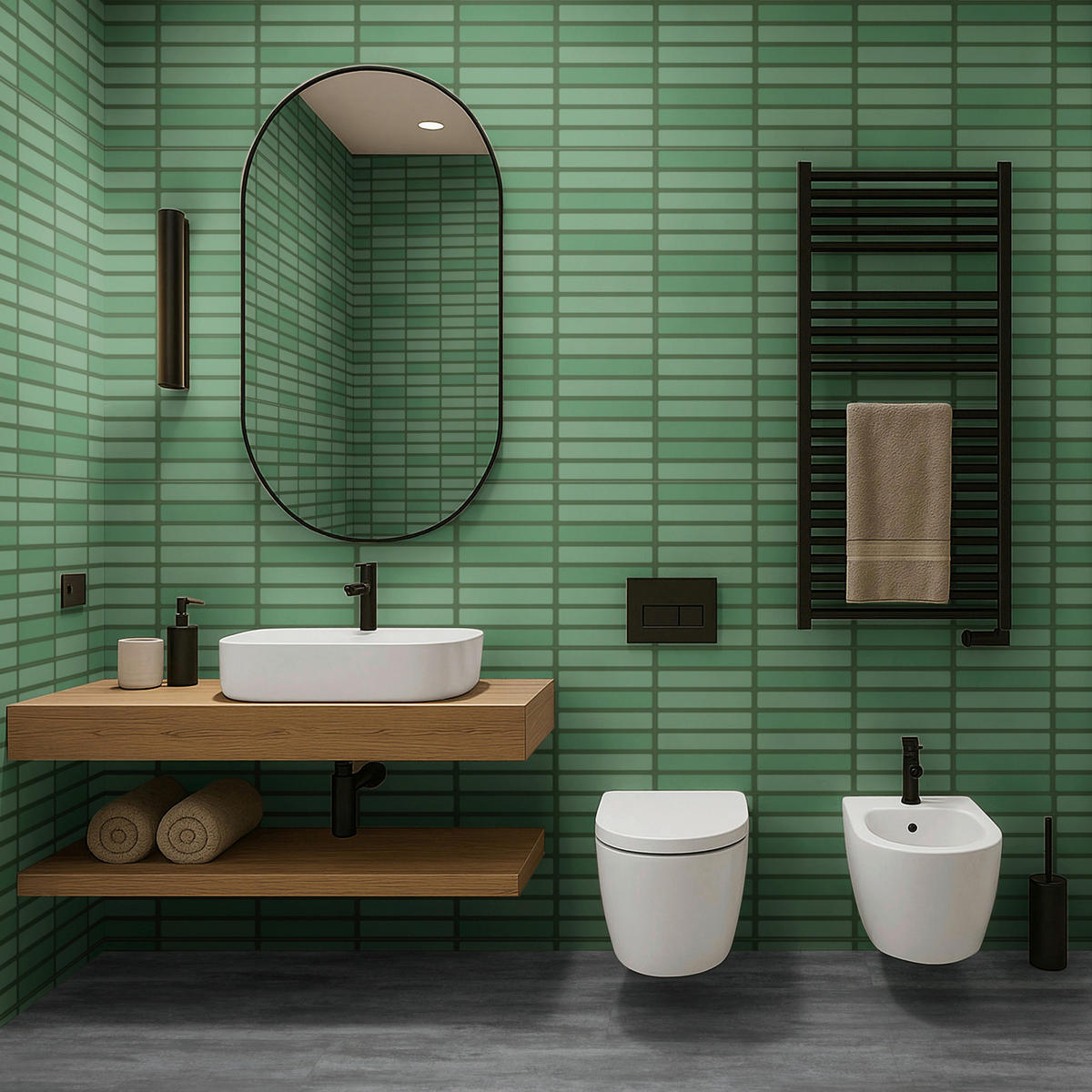 Vinyl für die Wand XL  - Grün, MODERN, Kunststoff (120/60/0,37cm)