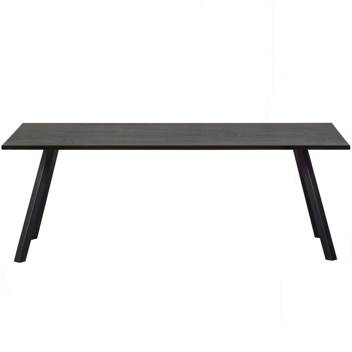 ESSTISCH in Holz, Metall 220/90/75 cm  - Schwarz, MODERN, Holz/Metall (220/90/75cm) - Livetastic