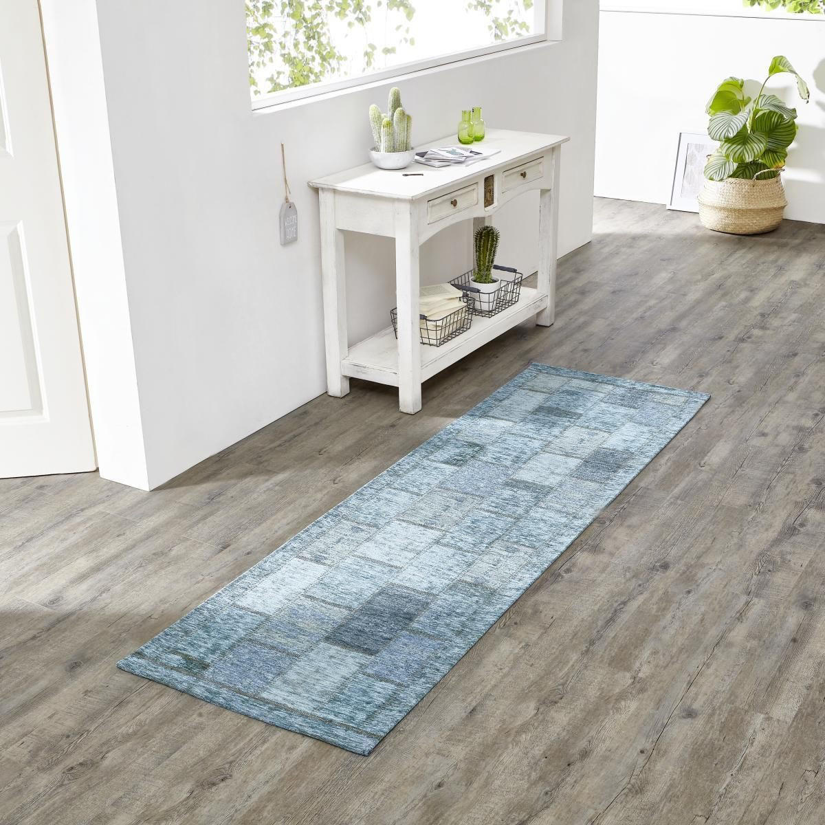 LÄUFER 80/300 cm  - Türkis, Trend, Textil (80/300cm) - Novel