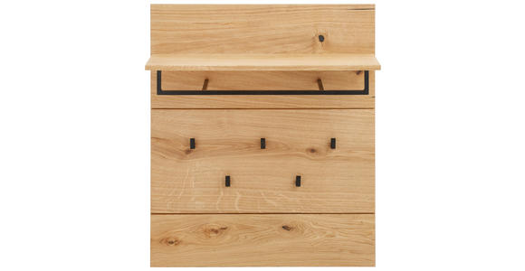 GARDEROBENPANEEL 85/100/39 cm - Eichefarben, Natur, Holz (85/100/39cm) - Dieter Knoll