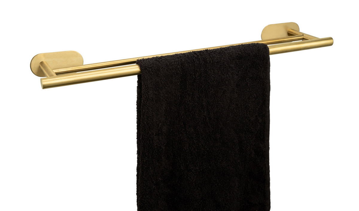 KÉZTÖRLŐTARTÓ 60/4,5/14 cm  - arany, Lifestyle, fém (60/4,5/14cm) - Mömax