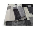 WEBTEPPICH 80/150 cm Astor Grid Grau, Schwarz  - Schwarz/Grau, Design, Textil (80/150cm) - Novel