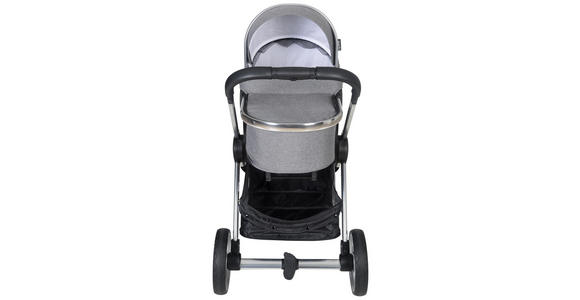 KINDERWAGENSET Neapel - Silberfarben/Grau, Design, Textil/Metall (76,96/59,95/106,68cm) - My Baby Lou