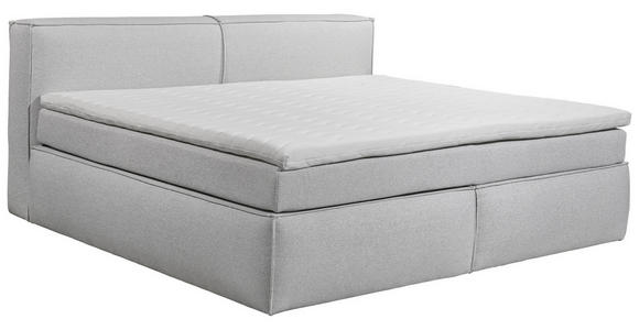 FAMILIENBOXSPRINGBETT - Silberfarben/Schwarz, LIFESTYLE, Kunststoff/Textil (240/200cm) - Esposa