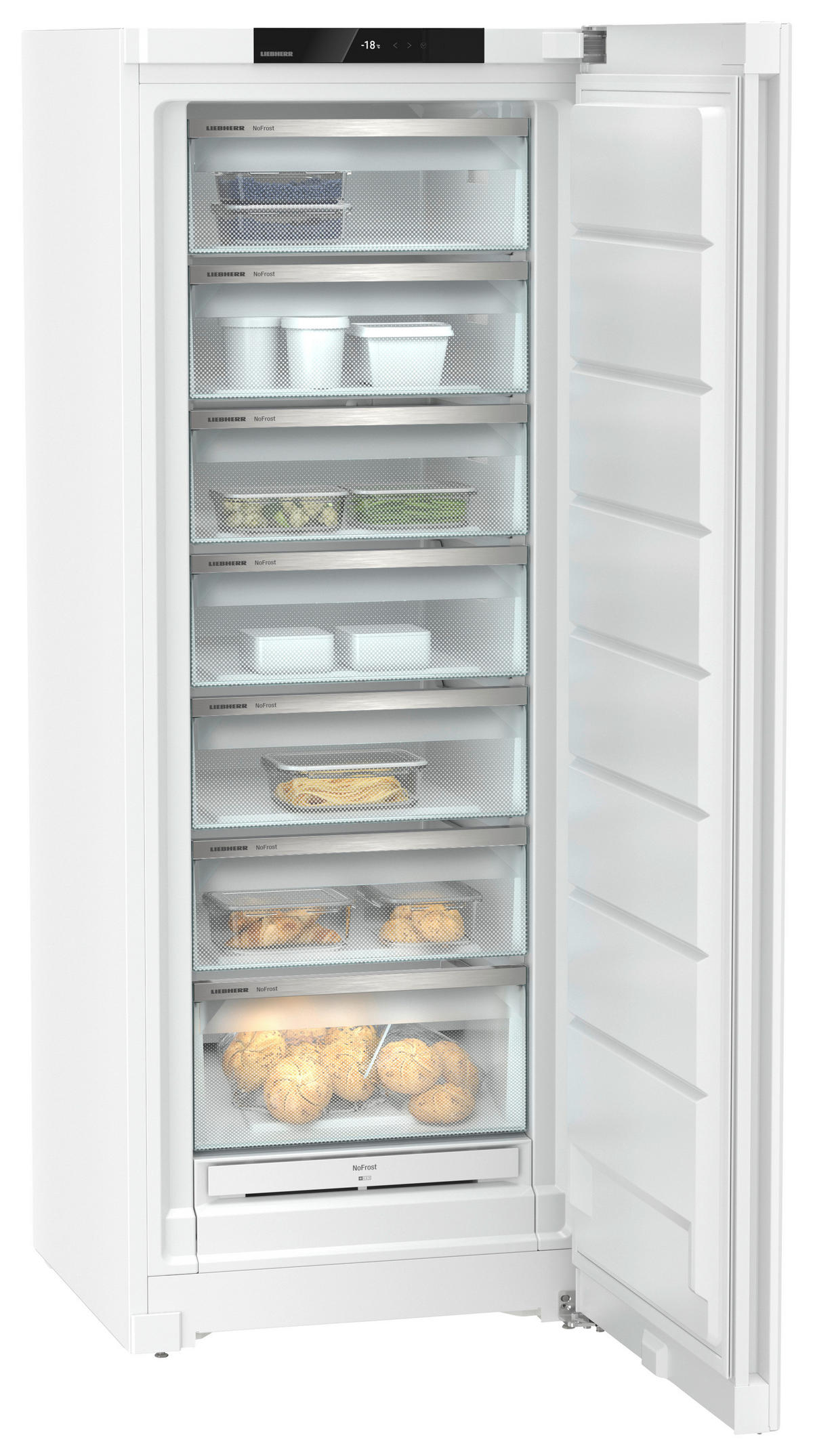 GEFRIERSCHRANK FNc 7227  - Weiß, Basics, Metall (69,7/185,5/76cm) - Liebherr