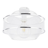 DECKENLEUCHTE  35/26 cm    - Chromfarben/Weiss, Trend, Metall (35/26cm) - Globo