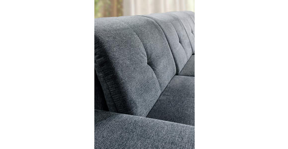 WOHNLANDSCHAFT Dunkelgrau Chenille  - Dunkelgrau/Grau, KONVENTIONELL, Kunststoff/Textil (240/340/188cm) - Carryhome