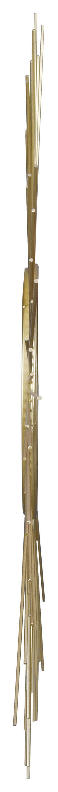WANDSPIEGEL 60/60/1 cm    in rund  - Goldfarben, LIFESTYLE, Glas/Metall (60/60/1cm)