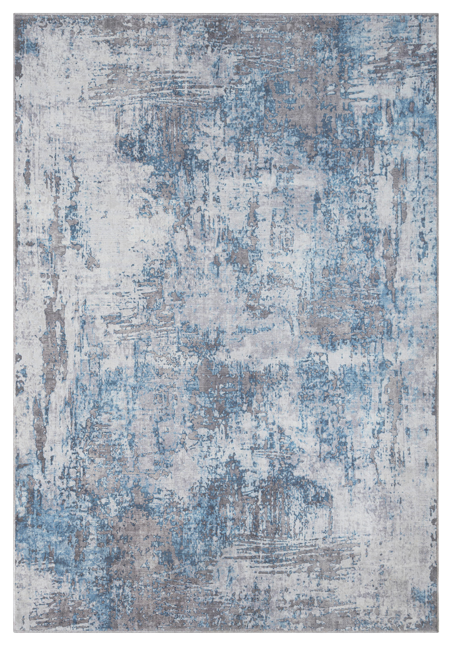 FLACHWEBETEPPICH 200/290 cm Avery  - Blau/Grau, Basics, Textil (200/290cm)