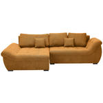 ECKSOFA Senfgelb Flachgewebe  - Senfgelb/Schwarz, Design, Kunststoff/Textil (175/278cm) - Xora