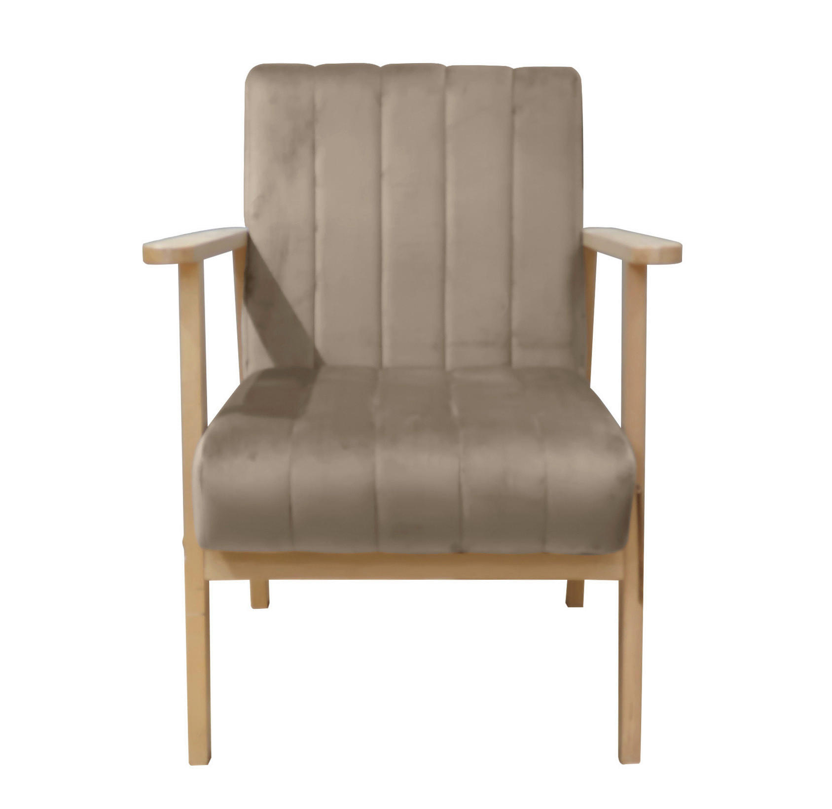 FOTELJA drvo, tekstil  siva, prirodne boje   - siva/prirodne boje, Moderno, drvo/tekstil (72/62/80cm)