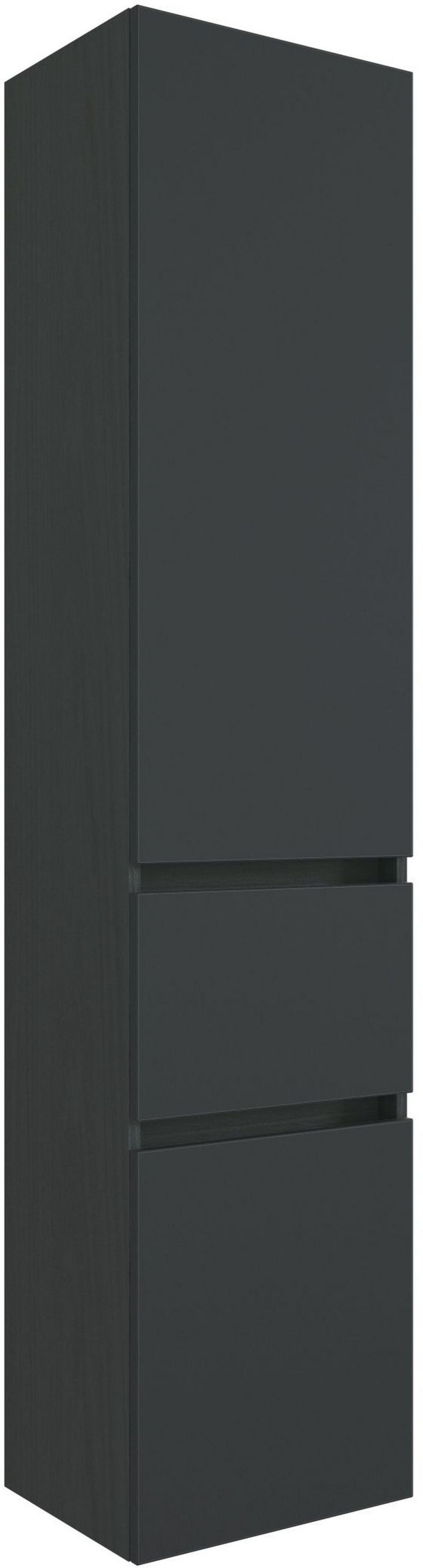 HOCHSCHRANK 40/180/35 cm  - Silberfarben/Grau, Design, Holzwerkstoff/Kunststoff (40/180/35cm) - Held