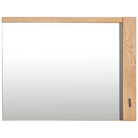 WANDSPIEGEL 90/70/5,2 cm    in rechteckig  - Wildeiche, Natur, Glas/Holz (90/70/5,2cm) - Linea Natura