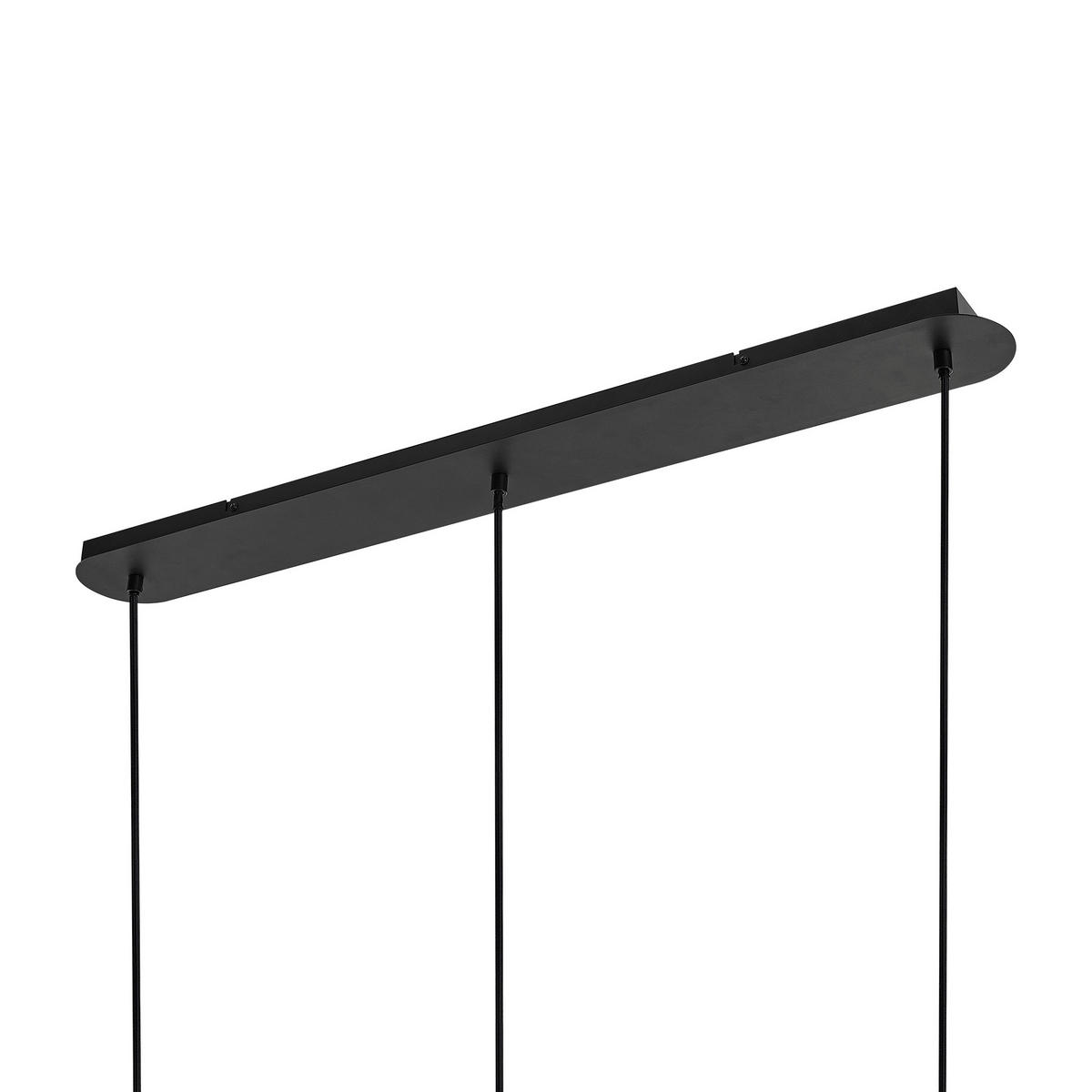 HÄNGLAMPA Eos 97/18/150 cm  - mörkgrå, Design, metall/glas (97/18/150cm) - Dieter Knoll