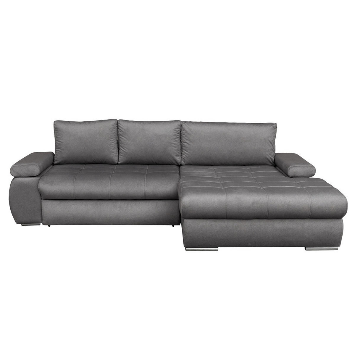 Colțar, gri - gri, Design (295/90/177cm) - Carryhome