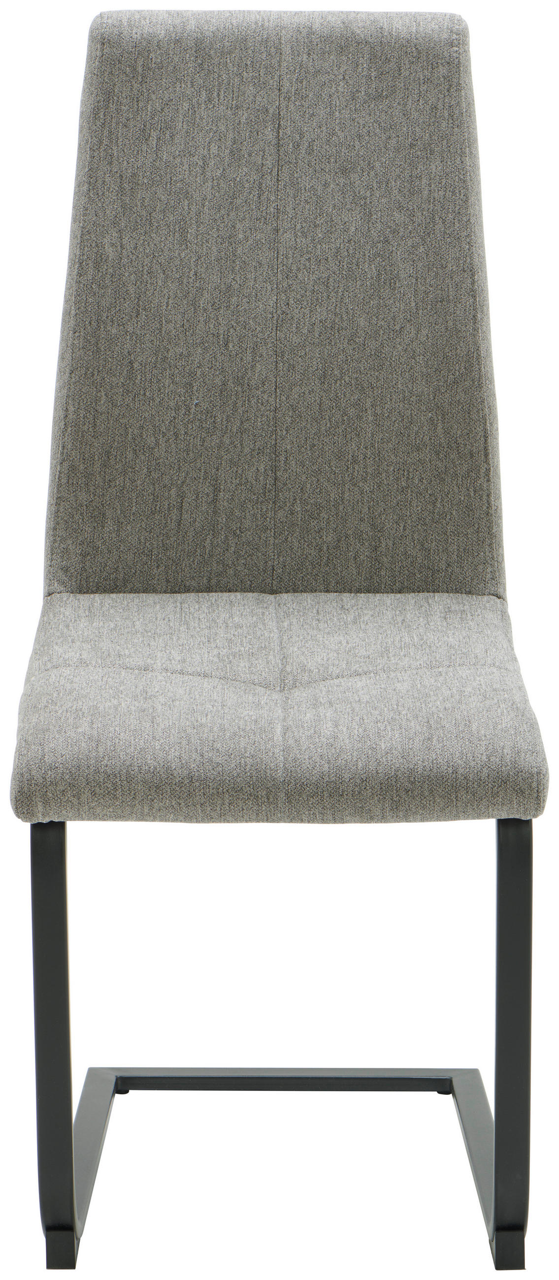 SCHWINGSTUHL  in Eisen Webstoff  - Schwarz/Grau, MODERN, Holz/Textil (41/102/58cm) - Livetastic