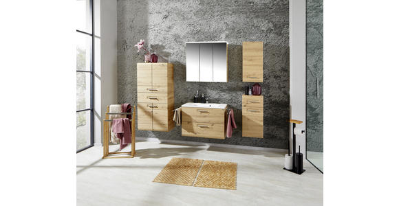 Waschtischunterschrank mit Soft-Close Avensis, B: 75cm - Eichefarben, MODERN, Holzwerkstoff (75/53/45cm) - Luca Bessoni