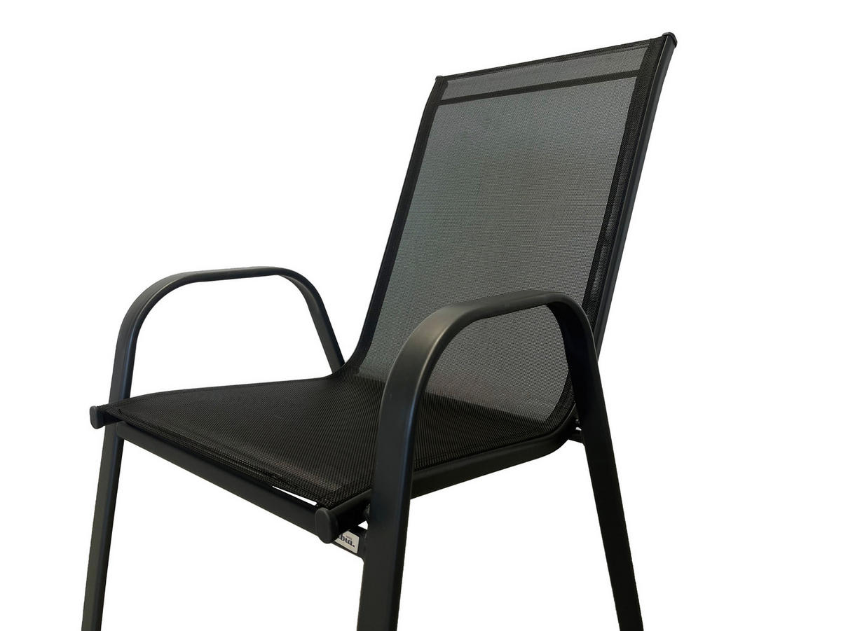 STOLICA SLOŽIVA  antracit, crna  metal, plastika, tekstil      - crna/antracit, Konvencionalno, metal/tekstil (54/93/74cm) - Ambia Garden