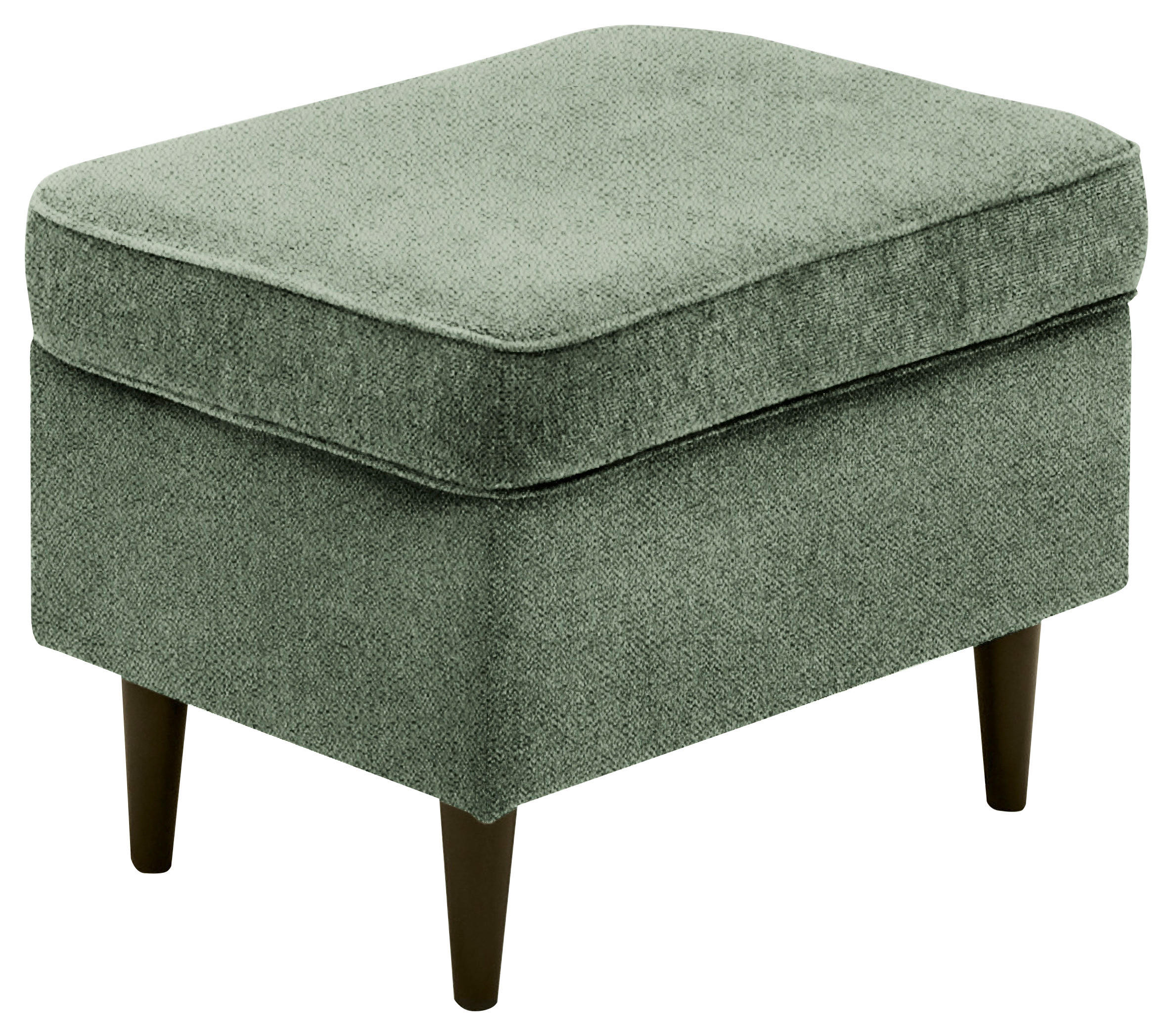 HOCKER in Textil Schwarz, Olivgrün  - Schwarz/Olivgrün, Basics, Holz/Textil (63/43/42cm) - Carryhome