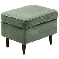 HOCKER Webstoff Olivgrün, Schwarz  - Schwarz/Olivgrün, Basics, Holz/Textil (63/43/42cm) - Carryhome