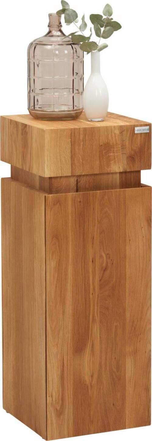 BEISTELLTISCH 30/30/80 cm Wildeiche massiv Eichefarben quadratisch  - Eichefarben, MODERN, Holz (30/30/80cm) - Linea Natura