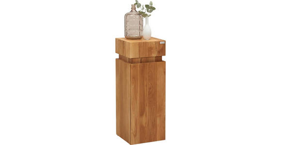 BEISTELLTISCH in Holz 30/30/80 cm  - Eichefarben, MODERN, Holz (30/30/80cm) - Linea Natura