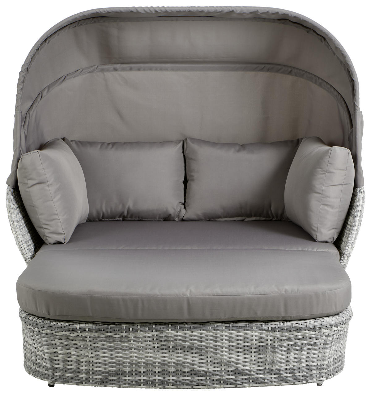 GARTENMUSCHEL 154/137/192 cm Aluminium  - Grau, MODERN, Kunststoff/Textil (154/137/192cm) - Ambia Garden