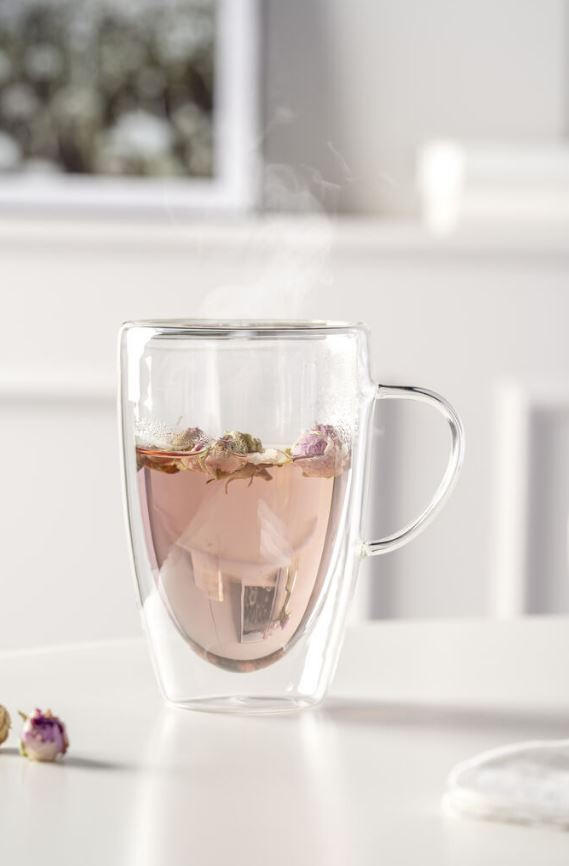 TEEGLAS DUO   - Design, Glas (400ml) - Leonardo