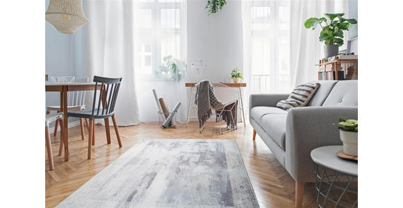 FLACHWEBETEPPICH 120/180 cm Galaxy 1525 Grau Grau  - Grau, Basics, Textil (120/180cm) - Novel