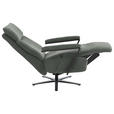 RELAXSESSEL in Textil Graublau  - Graublau/Schwarz, Design, Textil/Metall (68/117/85cm) - Cantus
