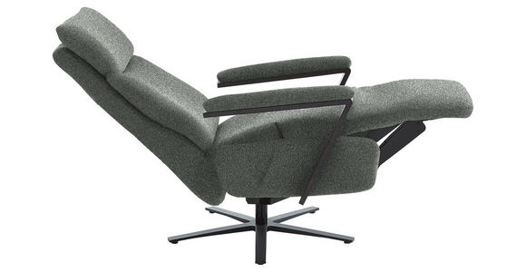 RELAXSESSEL in Textil Graublau - Graublau/Schwarz, Design, Textil/Metall (68/117/85cm) - Cantus