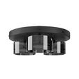 LED-DECKENLEUCHTE 41/12 cm   - Schwarz, Design, Glas/Kunststoff (41/12cm) - Novel