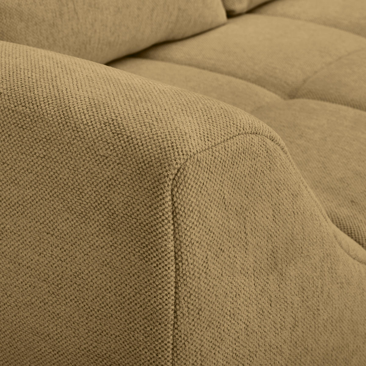 ECKSOFA Honig Flachgewebe  - Buchefarben/Honig, KONVENTIONELL, Holz/Textil (306/202cm) - Carryhome