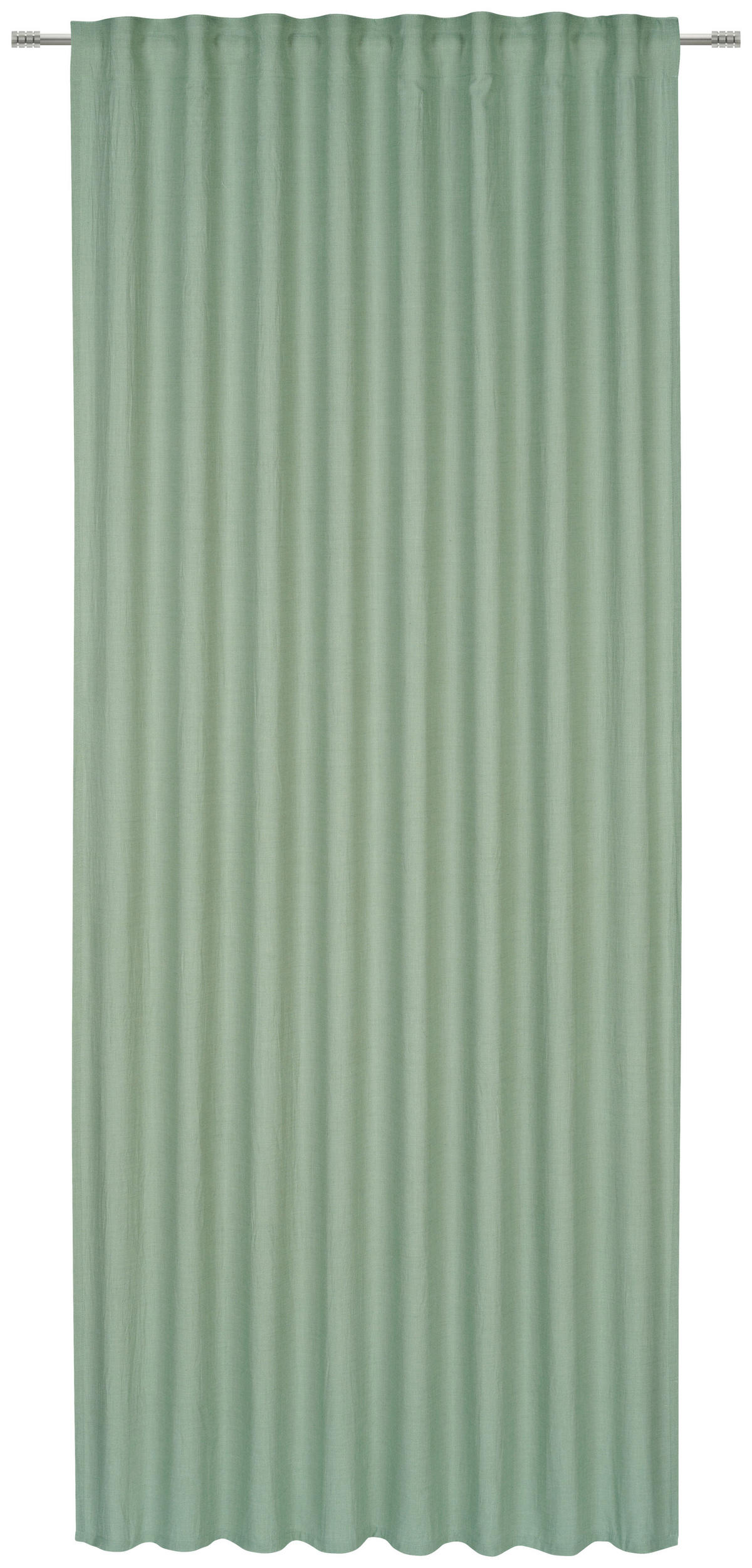 HOTOVÝ ZÁVĚS, neprůsvitné, 135/245 cm - šalvějově zelená, Basics, textil (135/245cm) - Esposa